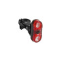 Villogó hátsó elemes 2led m-wave helios 2.3 - 2x0.5w (tartóval) piros