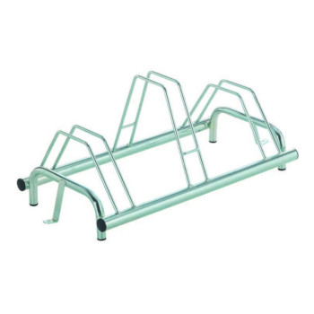 Kerékpártároló 3-as földre rögzíthető 770 x 410 x 240 mm galvanizált