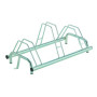 Kerékpártároló 3-as földre rögzíthető 770 x 410 x 240 mm galvanizált