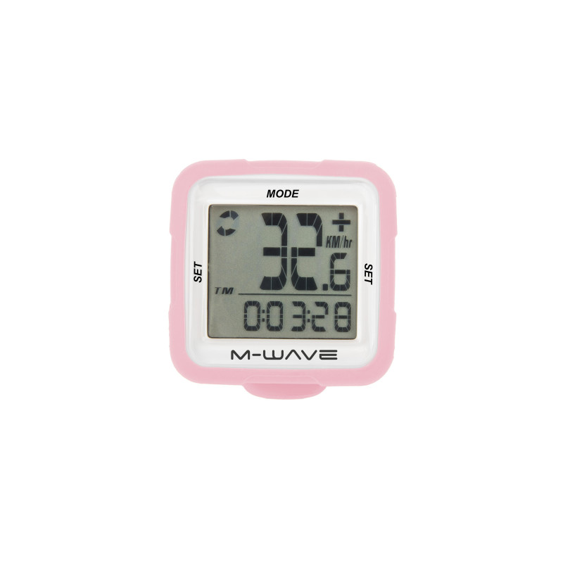 Km óra wireless 14 funkciós m-wave xiv - szilikonos pink
