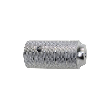 Bmx kilépő alu 14mm 1/2" 50x110 mm eloxált ezüst