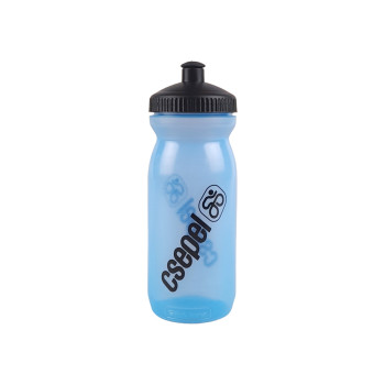 Kulacs műanyag 600ml csepel - transzparens kék (bpa mentes) fekete
