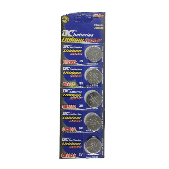 Elem gomb bc cr2032 3v tartos li 5db/bliszter