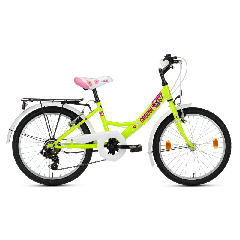 Krp flora 20 6sp 2023 neonzöld ys8104 virág minta