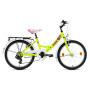 Krp flora 20" 6sp 2023 neonzöld ys8104 virág minta