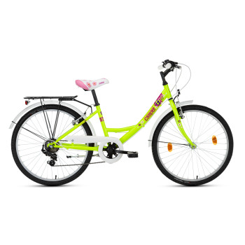 Krp flora 24" 6sp 2023 neonzöld ys8104 virág minta
