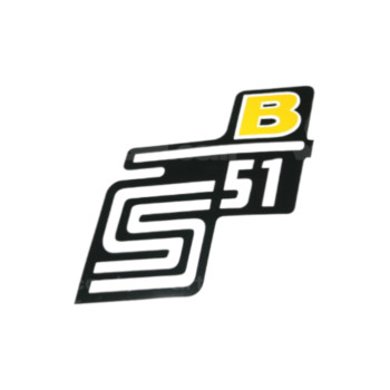 Matrica deknire "B" sárga SIMSON S51