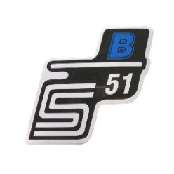 Matrica deknire "B" kék SIMSON S51