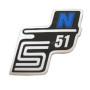 Matrica deknire "N" kék SIMSON S51