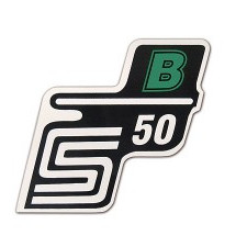 Matrica deknire "B" zöld SIMSON S50