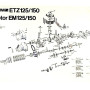 Szerelési ábra MZ ETZ 125-150