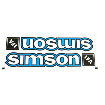 Matrica pár benzintankra kék SIMSON S51-S50