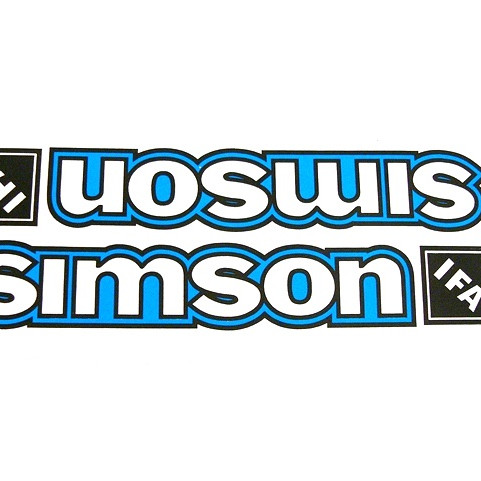 Matrica pár benzintankra kék SIMSON S51-S50