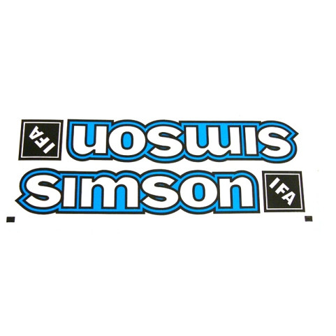 Matrica pár benzintankra kék SIMSON S51-S50