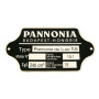 Típustábla PANNÓNIA TLF-250