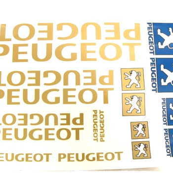 Matrica klt. PEUGEOT nagy /arany/
