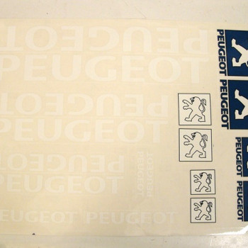 Matrica klt. PEUGEOT nagy /fehér/