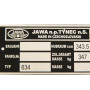 Típustábla JAWA 634-350