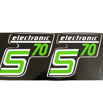 Matrica pár deknire zöld ELEKTRONIK SIMSON 70