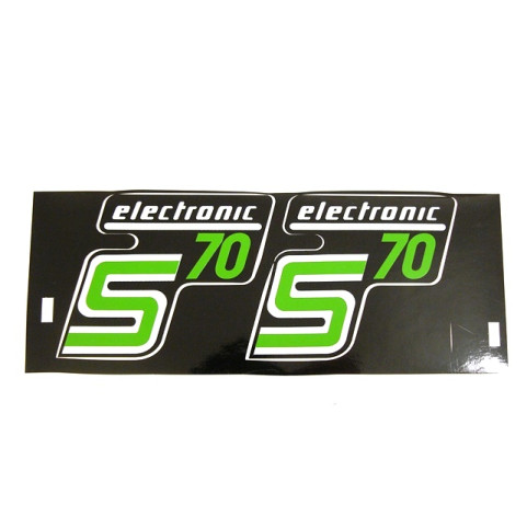Matrica pár deknire zöld ELEKTRONIK SIMSON 70