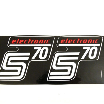 Matrica pár deknire piros ELEKTRONIK SIMSON 70