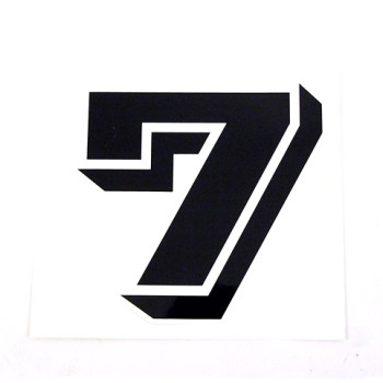 Matrica rajtszám "7"