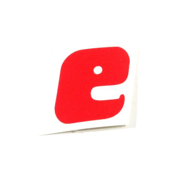 Matrica szerszámdobozra  "e" MZ ETZ piros