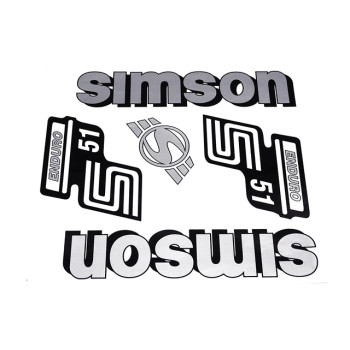 Matrica készlet ezüst ENDURO SIMSON