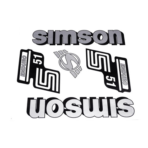 Matrica készlet ezüst ENDURO SIMSON