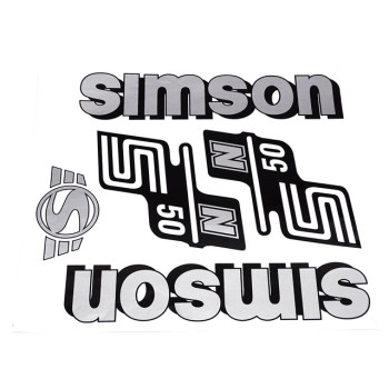 Matrica készlet N50 ezüst SIMSON S50