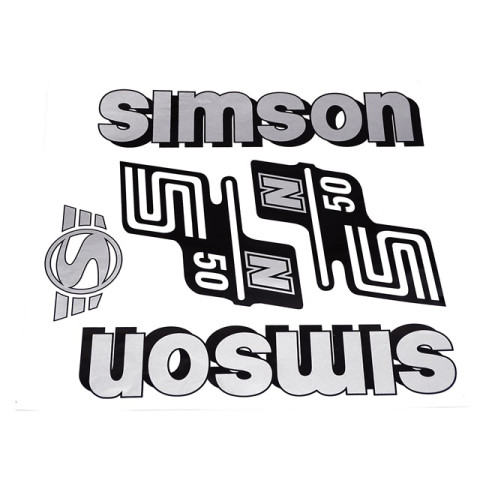 Matrica készlet N50 ezüst SIMSON S50