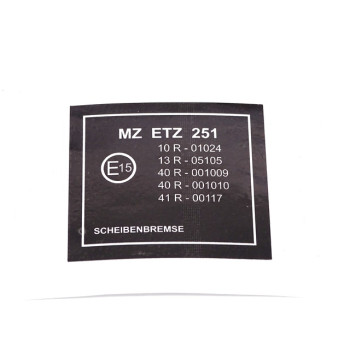 Matrica vázra MZ ETZ-251