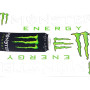 Matrica klt. MONSTER fehér-zöld