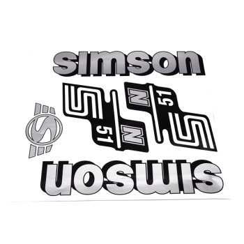 Matrica készlet N51 ezüst SIMSON S51