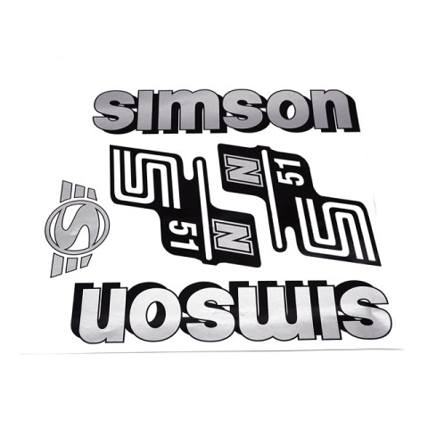 Matrica készlet N51 ezüst SIMSON S51