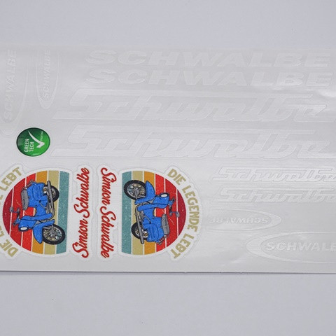 Matrica készlet fehér SIMSON SCHWALBE KR51/1