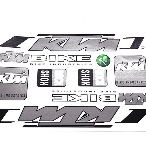 Matrica klt. KTM ezüst kicsi