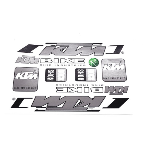 Matrica klt. KTM ezüst kicsi