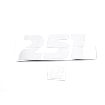 Matrica szerszámdobozra "251"+"e" szürke MZ ETZ-251