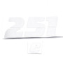 Matrica szerszámdobozra "251"+"e" szürke MZ ETZ-251