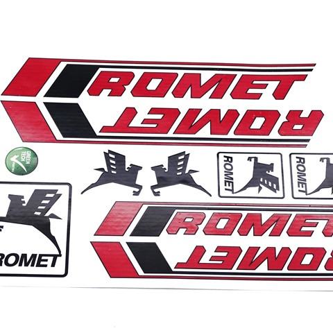 Matrica klt. ROMET KADETT / PONY piros-fekete