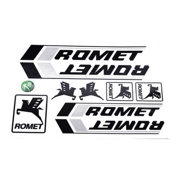 Matrica klt. fekete-ezüst ROMET KADETT / PONY
