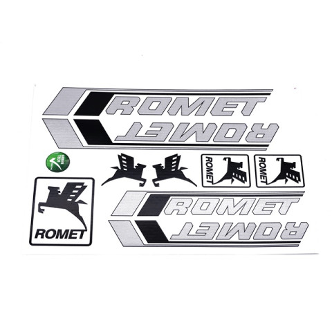 Matrica klt. ezüst-fekete ROMET KADETT / PONY