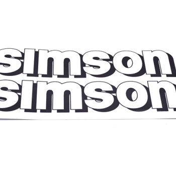Matrica benzintankra fehér pár SIMSON S51