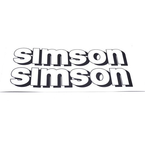 Matrica benzintankra fehér pár SIMSON S51