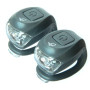 Velotech Villogó 2LED SZÜRKE