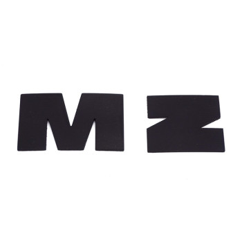 EMBLÉMA BENZINTANKRA M+Z PÁRBAN/251/ FEKETE MZ ETZ-150