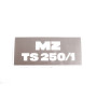 MATRICA ÜLÉS AJTÓRA "MZ TS 250/1" /NEGATÍV/ MZ TS-250/1